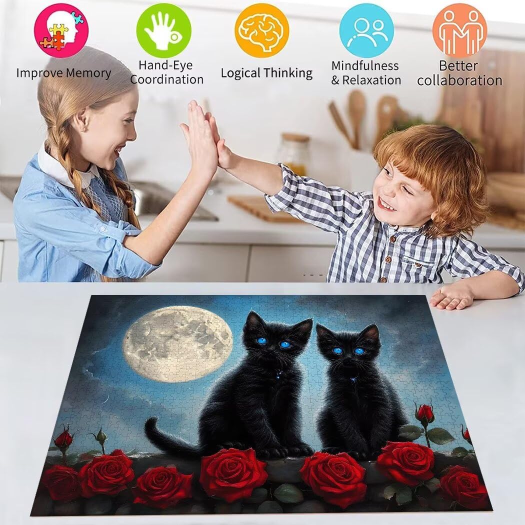 Puzzle 2000 Pièces Adulte Puzzle Chat Puzzles Classiques, 2000 Pièces Jeu éducatif défi Jouet Puzzles Rose Art Jeu Occasionnel Jouets Décor Cadeau Intéressants Ami De La Famille Approprié S-299