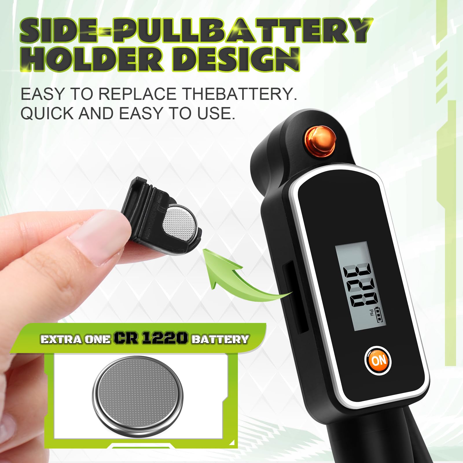 BUCKLOS Bike Shock Pump Mountain Suspension Air Fork Rear Shock 320Psi Digital Gauge Bicycle Tire Pump Scharder Presta Valve for MTB/Road Bikes Handheld Accessories Tool