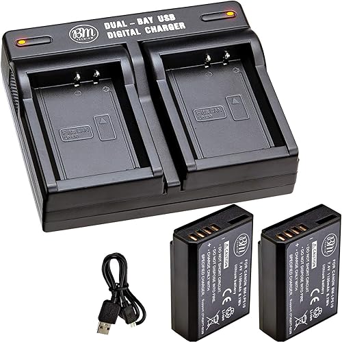 Miniatura 2 de BM – Kit de cargador y batería Premium, 2 unidades de baterías LP-E10