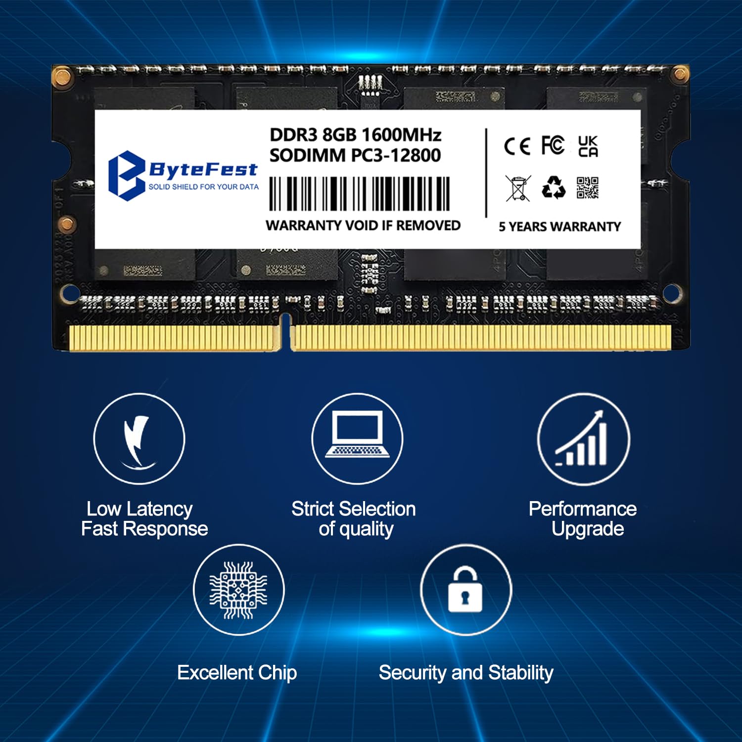 DDR3L 16 GB (2 x 8 GB) RAM 1600 MHz PC3-12800 CL11 1,35 V SODIMM 204-pinowy Laptop Notebook PC Upgrade pamięć RAM