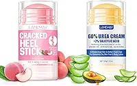 Creme Reparador Para Mãos E Pés, Bálsamo Em Bastão Com Aroma De Pêssego Para Calcanhares Rachados + Creme Em Bastão Com Ureia, Creme Para Mãos E Pés Para Calosidades E Pés Ressecados, Mãos