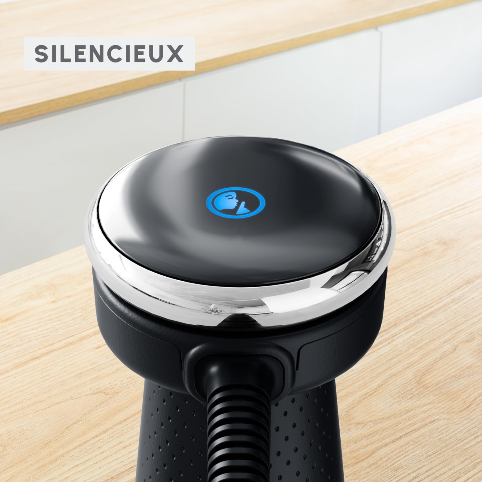 Moulinex Quickchef+ Pied Mixeur, 1000 W, Silencieux, 20 vitesses, Mode turbo, Accessoires hachoir compact, Hachoir mixeur XL, Fouet DD67L810, Noir