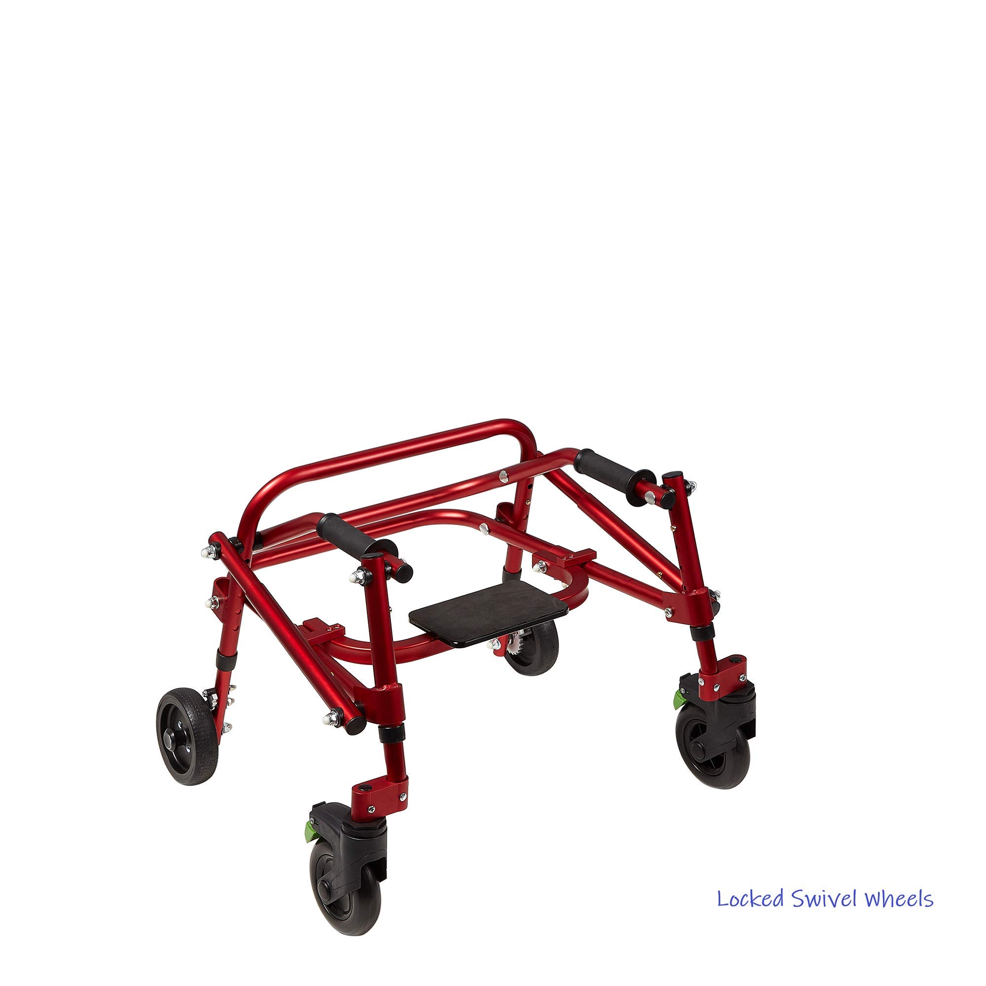 Klip Lightweight Posterior Rollator Walker/Gait Trainer 4 Wheel with FlipUp Seat for