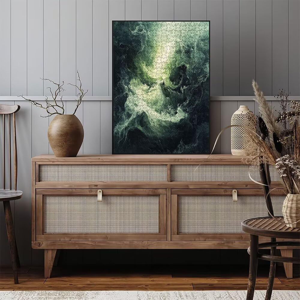 Puzzle 3000 Pezzi, Fiume Verde 3D Puzzle per Adulti Impegnativo, Educa Puzzles Artistico, Divertente E Stimolante Puzzles Decorativo per La Famiglia, Regalo e Decorazione Pareti DX0YL6-609