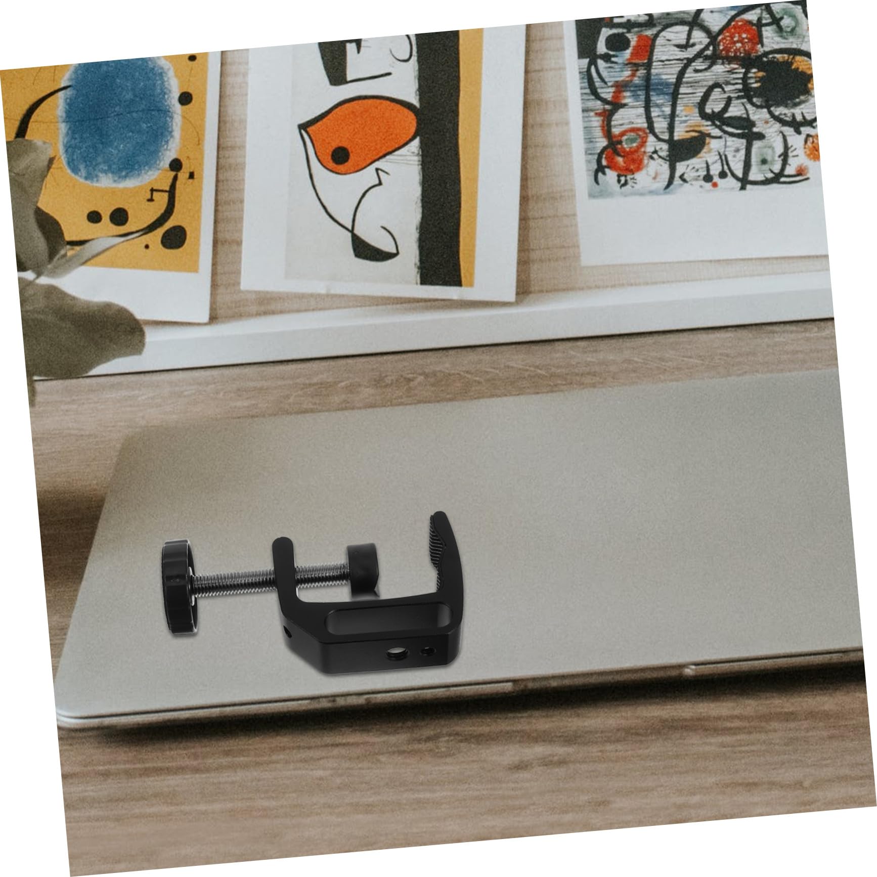 2 piezas Abrazaderas C de Aluminio para Escritorio de Soporte Firme para Montaje Mesa Pinzas Ajustables Resistentes para Carpintería y Fotografía Herramienta para Mejoras el Hogar