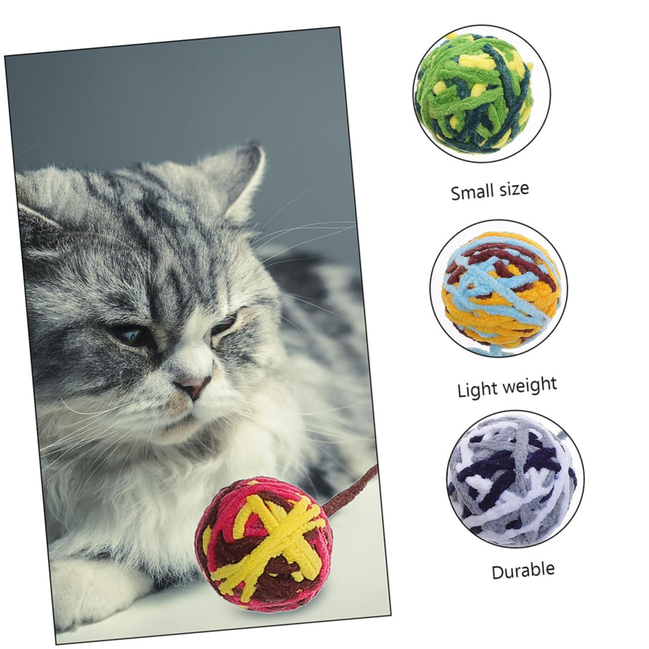 VANZACK 25stücke Katzenbälle Mit Interaktive Spielzeuge Für Katzen Lustige Kratzspielzeuge Beschäftigung Von Kätzchen Gemischte Designs