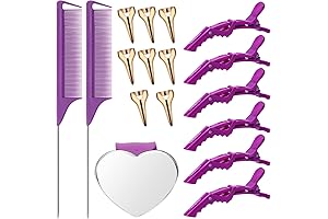 Professional Braiding Tools - 17 Piece Hair Parting Tools Set