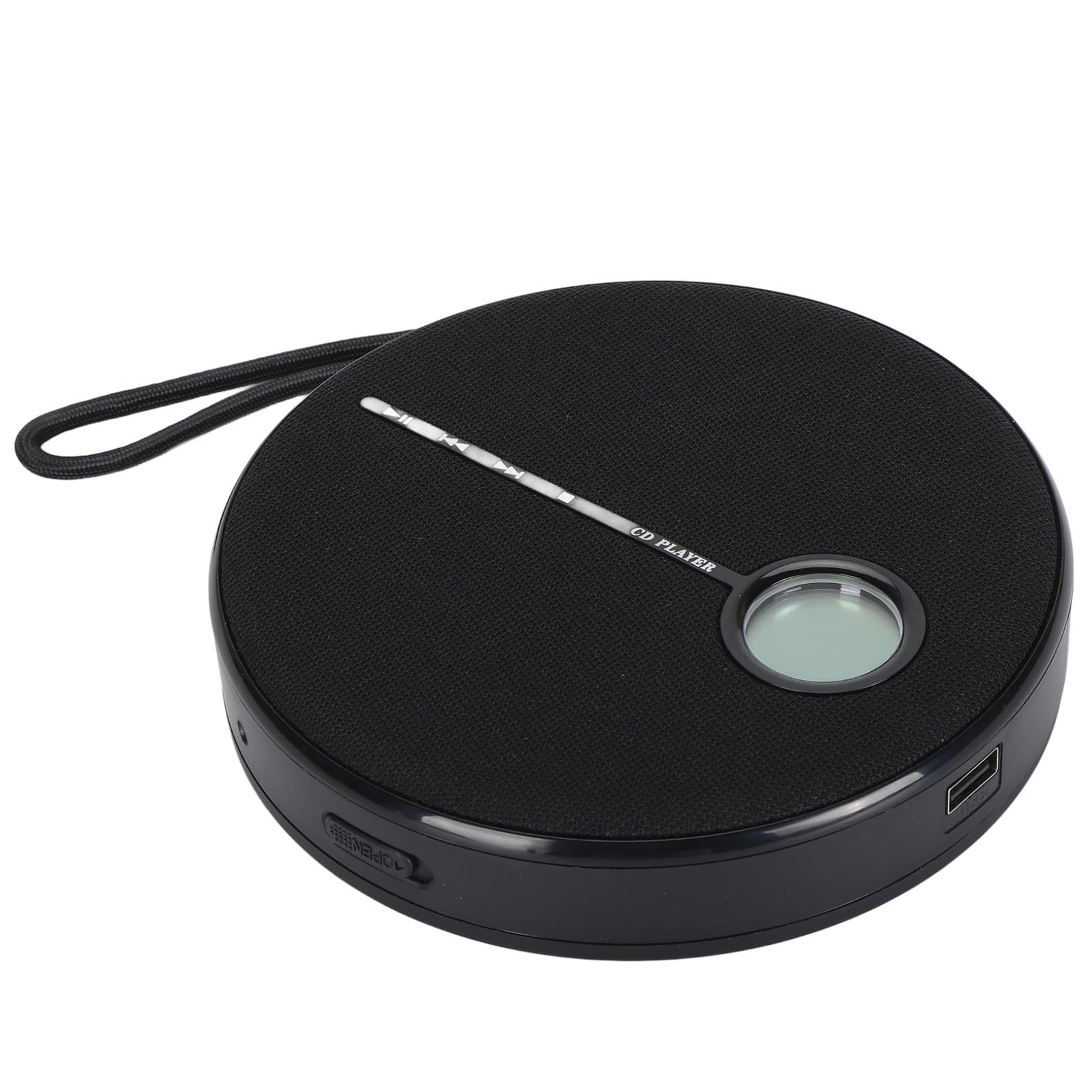 Reproductor de CD Reproductor de Música Portátil Recargable con Bluetooth 5.0 para Uso Doméstico Al Aire Libre Material ABS
