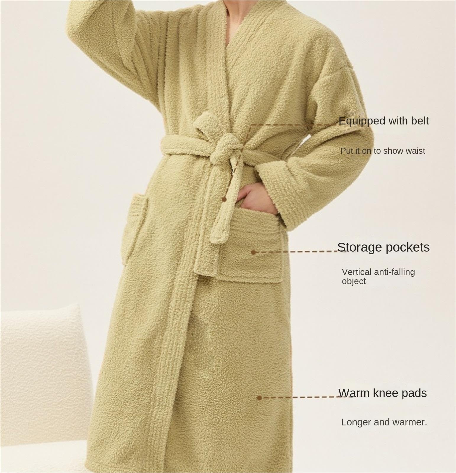 Bata de Casa Batas Unisex Ligeras, Albornoz Suave De Secado Rápido Y Duradero For Parejas, Gruesas Bathrobe