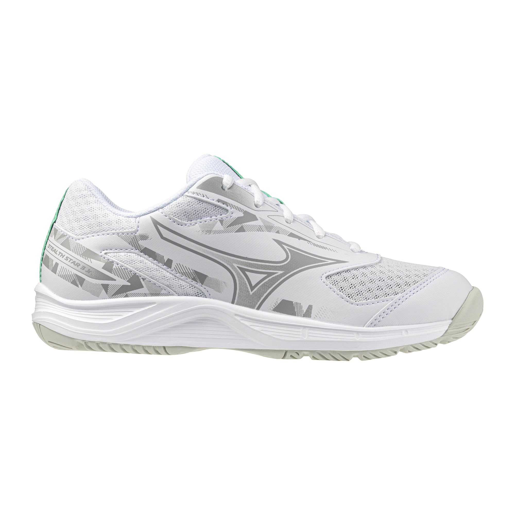 Mizuno Stealth Star 3 Jr. Buty biały/marokański niebieski/srebrny 39