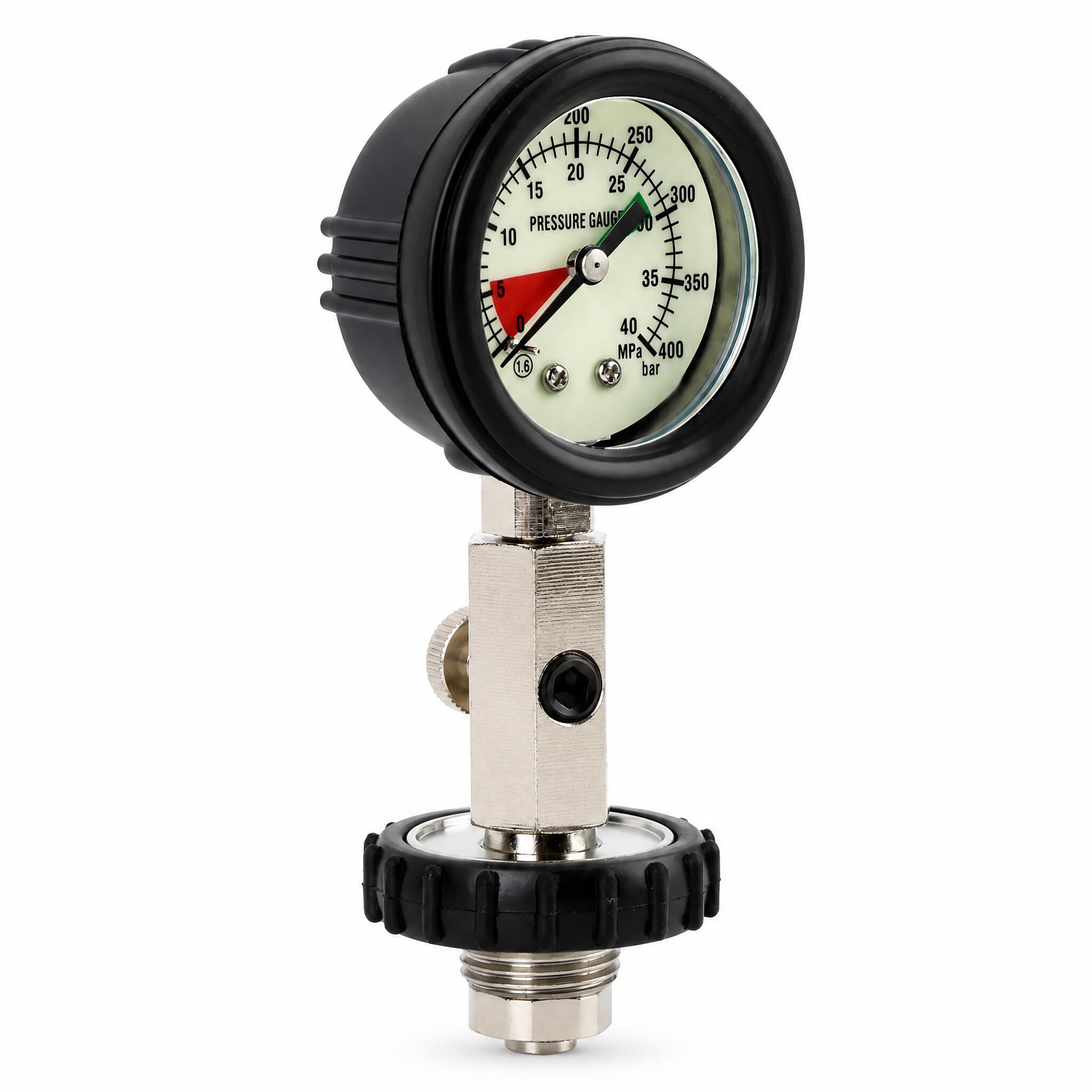 Fabater Scuba Pressure, Luminous DIN Tank Pressure Checker, Portable Oxygen Cylinder, High Accuracy