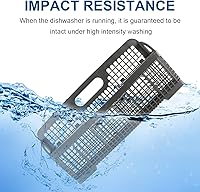 Vista 2 de AMI PARTS 8531233 WP8562043 Cesta universal de repuesto para cubiertos de lavavajillas Compatible con Whirlpool Kitchenaid, reemplaza 8531233