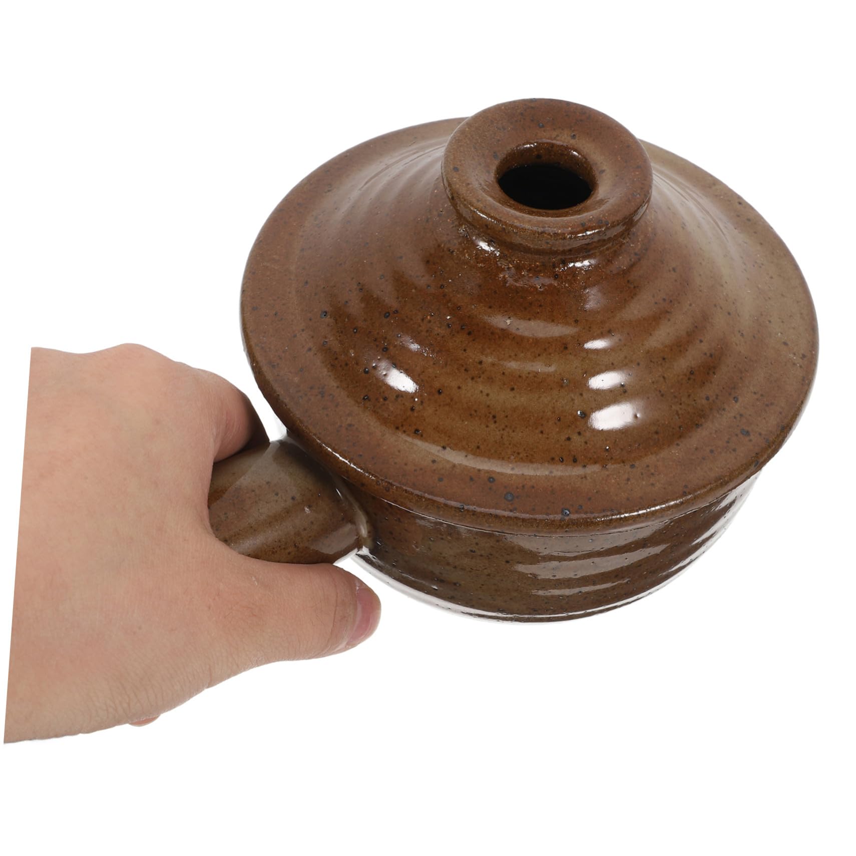 TOYANDONA 2pezzi Casseruola in Terracotta Con Coperchio Pentola Per Stufati in Ceramica Adatta Al Microonde Per Zuppe e Porridge Dimensioni