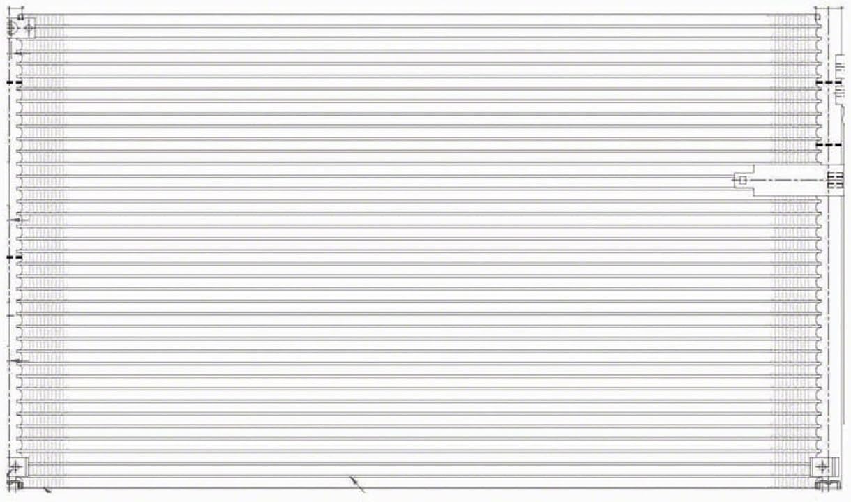 OE Replacement A/C Condenser HONDA CIVIC SEDAN 2006-2011 (Partslink HO3030140)