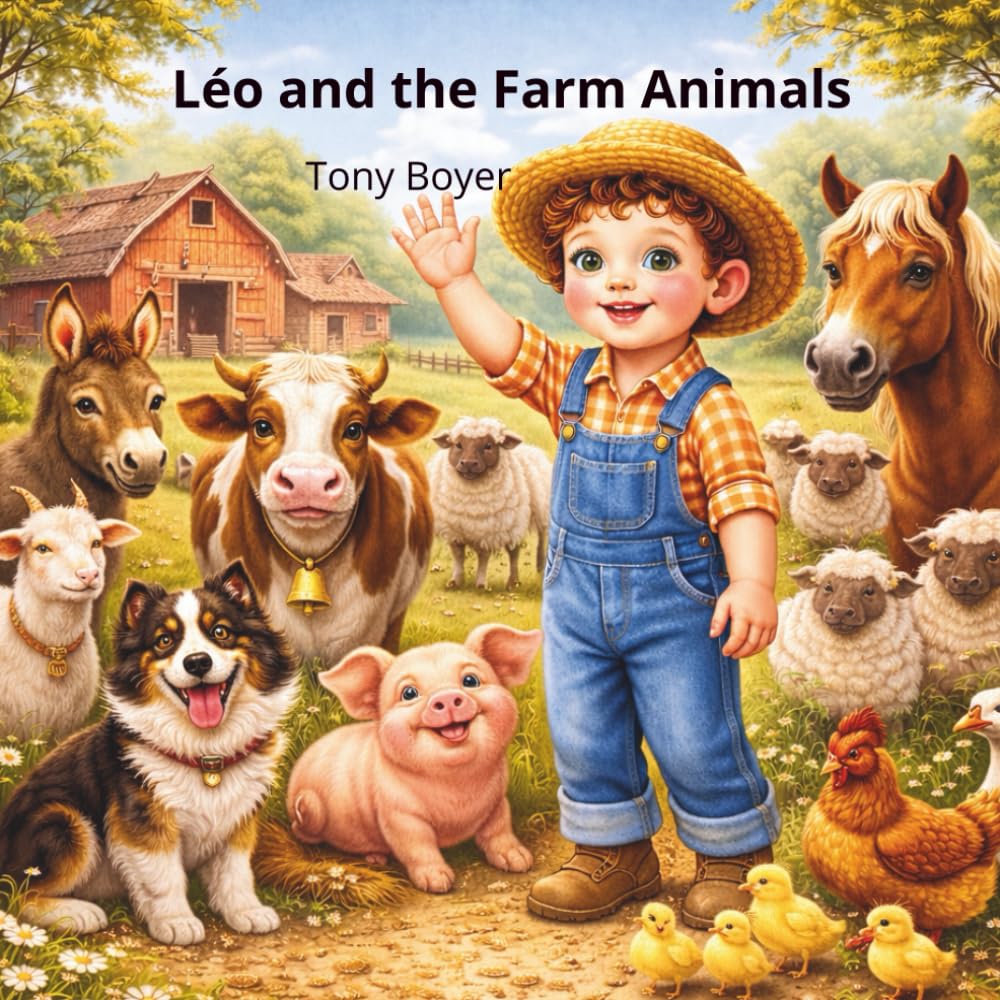 Léo and the Animals on the Farm: A Day of Discoveries Among the Animals (Les aventures a Léo)