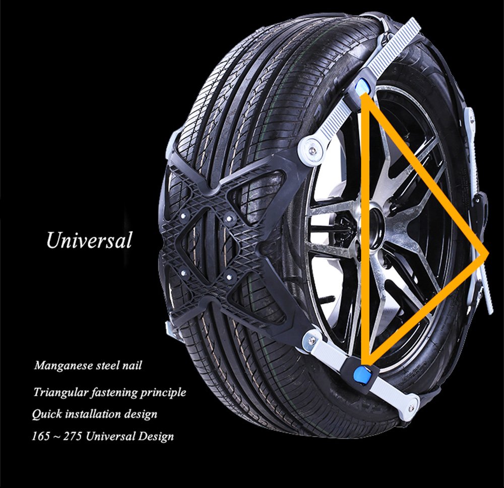 Catene da neve universali antiscivolo per auto, SUV, camion