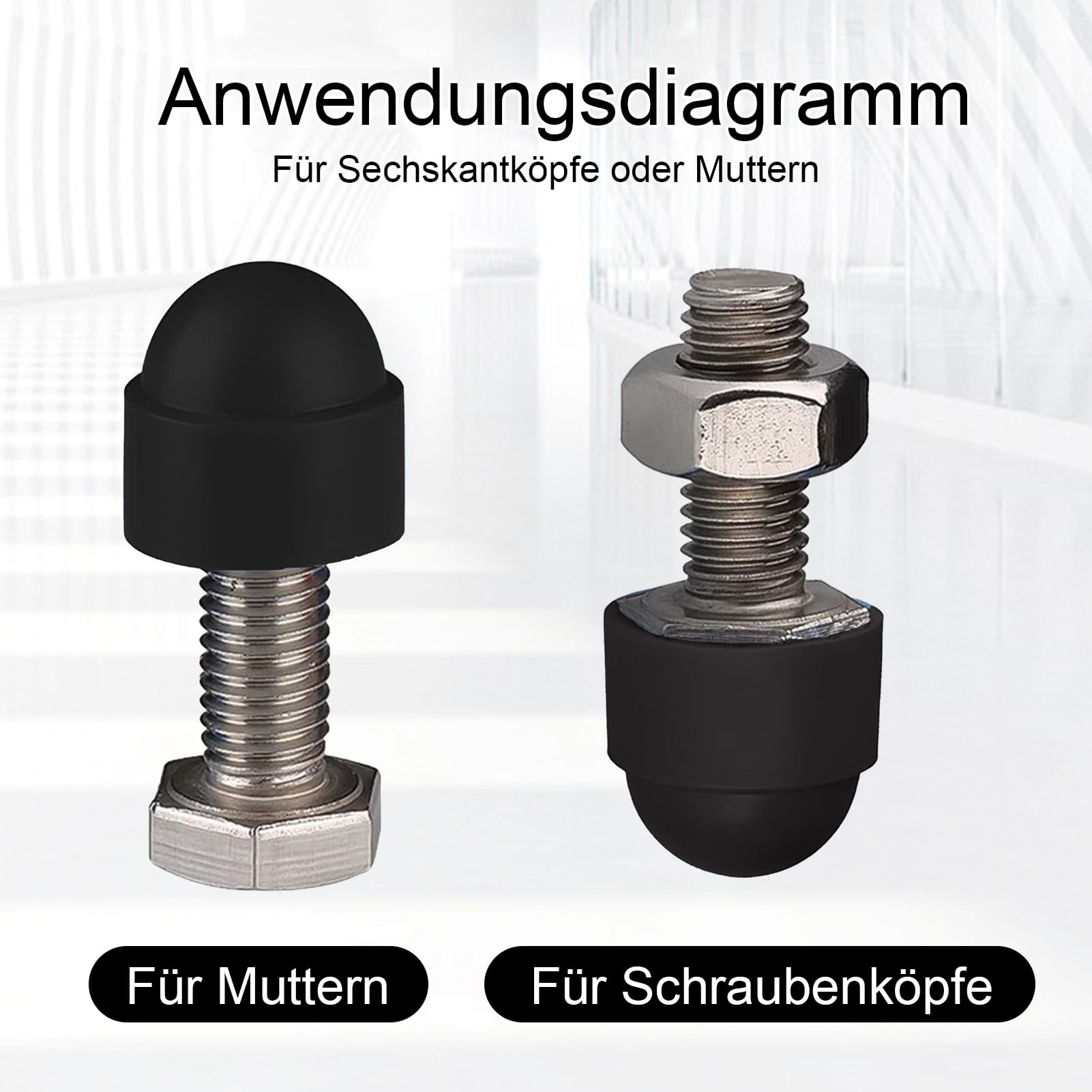 Zeskant dopmoeren M3 kunststof 10 stuks