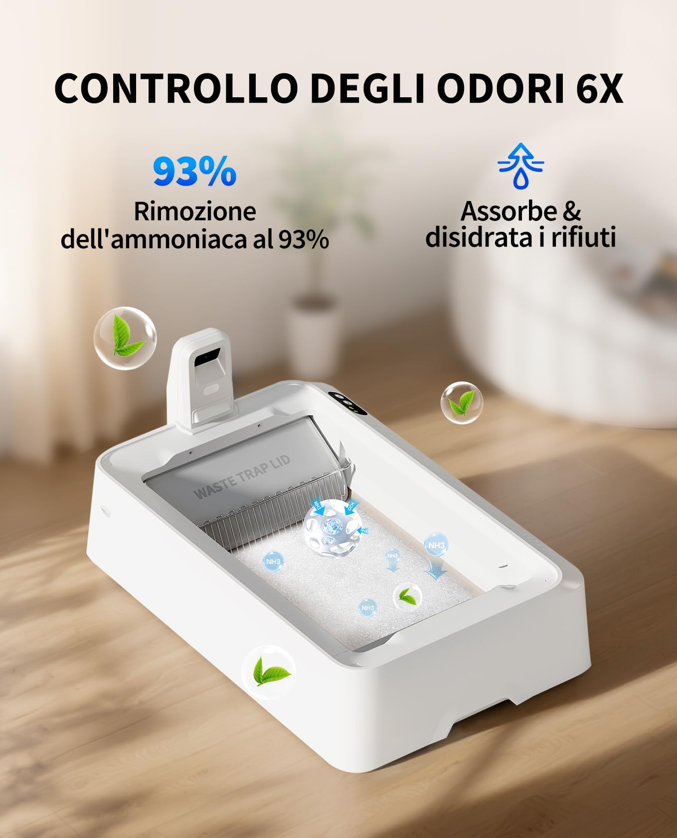 PETKIT Lettiera per Gatti Crystal, Lettiera per Gatti non Agglomerante, Compatibile con PUROBOT CRYSTAL DUO, Eliminazione Multi-odore, Antipolvere, Leggera e Pronta, Ricambio Diretto, 4 Sacchi