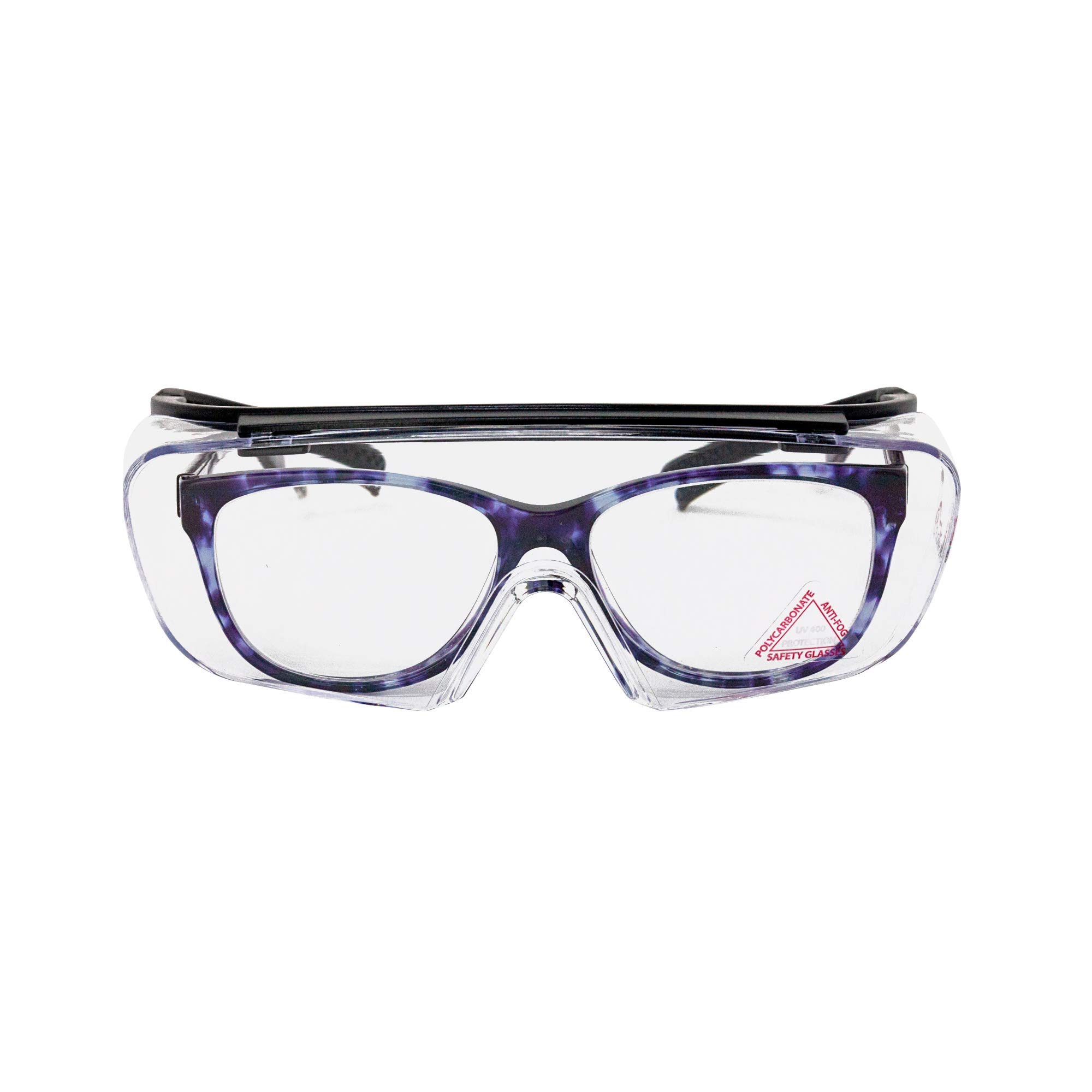 SAFE HANDLER BISON LIFE Duarte Premium Over The Glass Safety Glasses; ANSI Z87.1 Impact Resistant Polycarbonate Wraparound Lenses, with Anti-Fog & Anti-Scratch, UV400 Protection