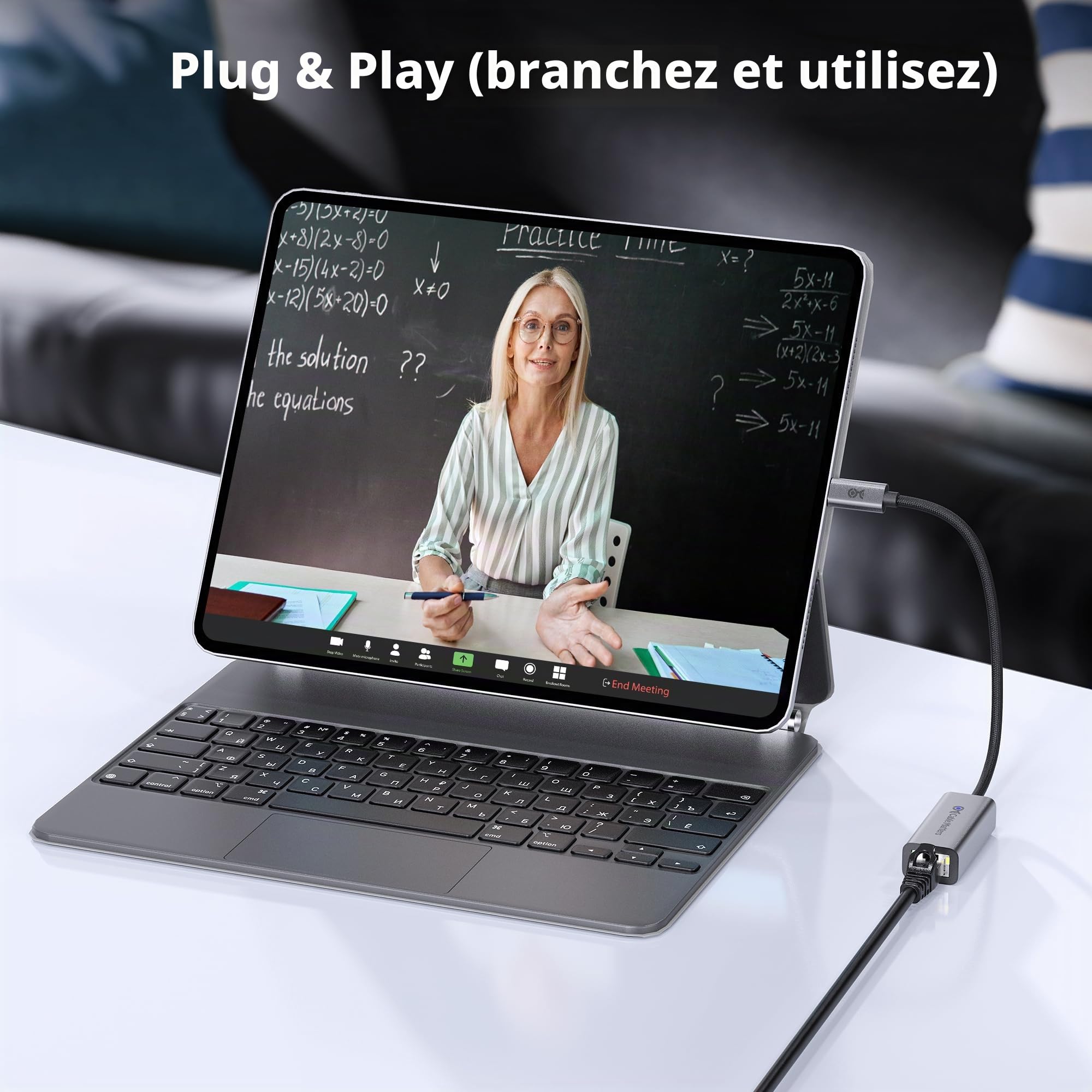 Cable Matters 5Gbit/s Adaptateur USB-C Ethernet 5GbE, Vitesse Réseau 5G | Compatible avec USB4,Thunderbolt 4/5, Plug et Play pour MacBook, ordinateur portable et USBC-appareils