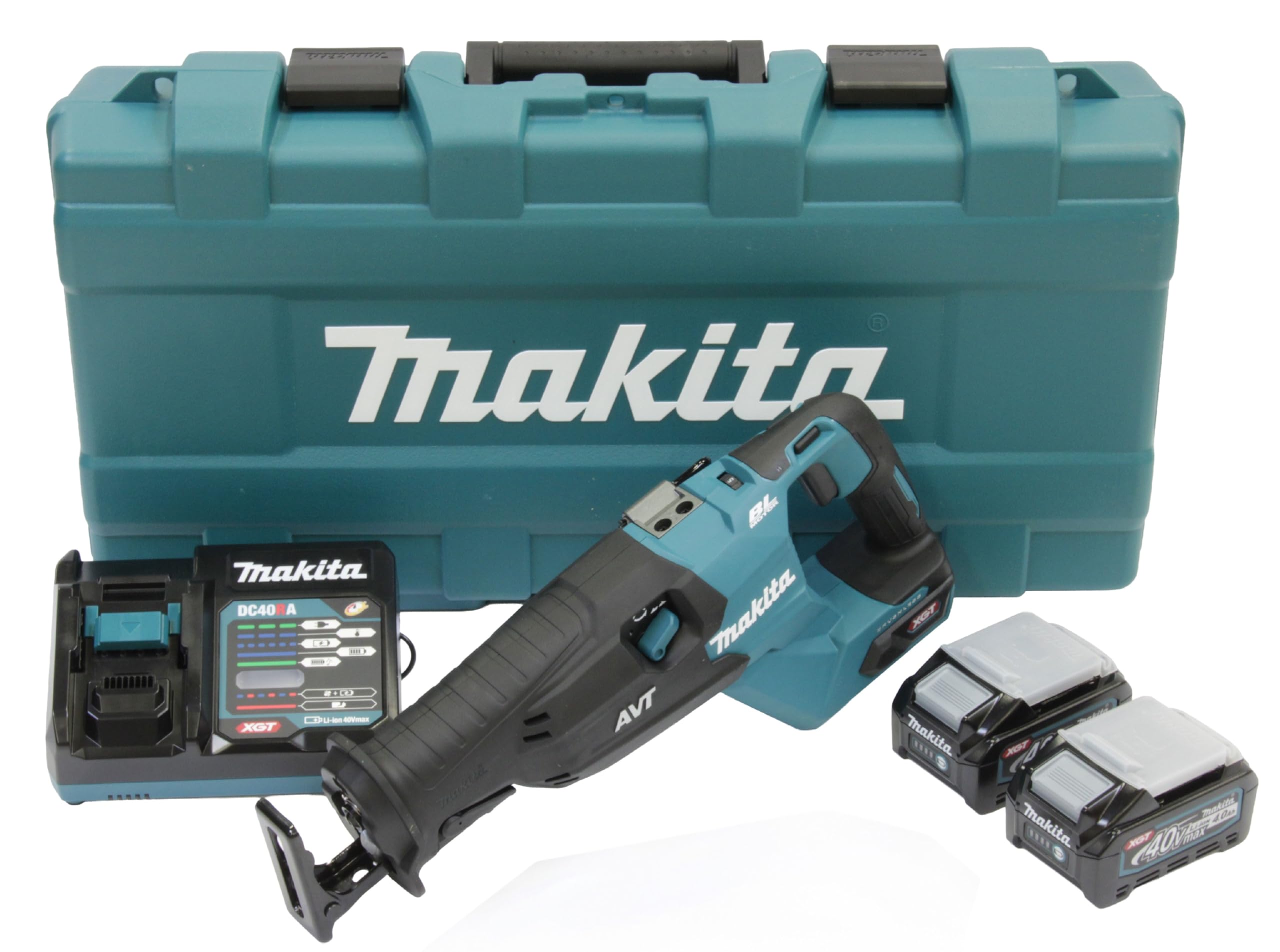 Makita JR002GM201 Akku-Reciprosäge 40V max. / 4,0 Ah, 2 Akkus + Ladegerät im Transportkoffer