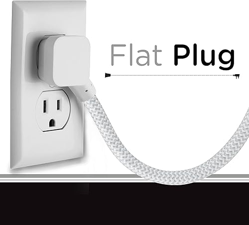 Miniatura 5 de Cable de extensión para estación de carga de USB Cordinate 41691, de diseño, conector múltiple con protección de sobrecarga eléctrica 2 tomas de