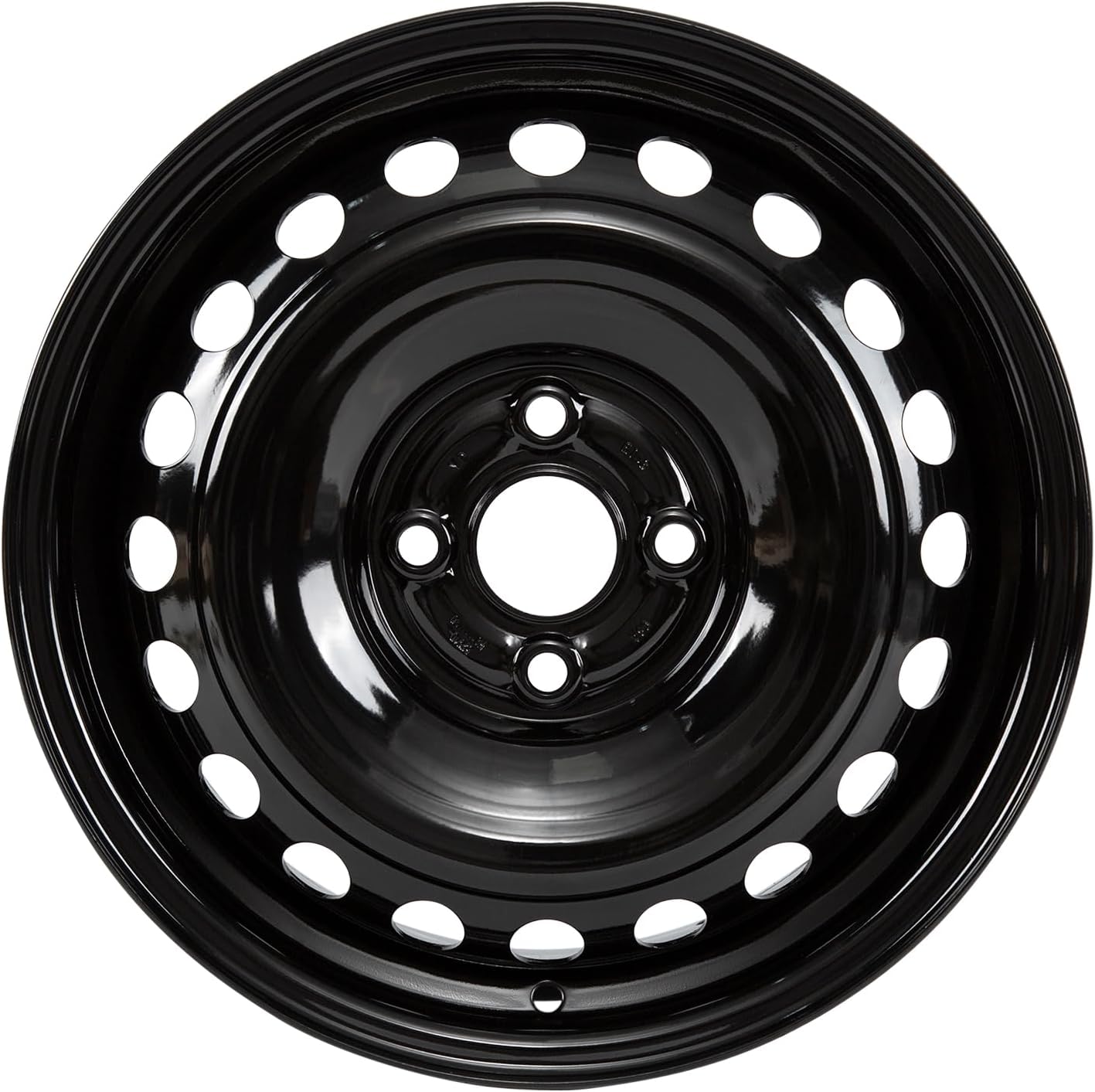 New 15x5.5 Inch Steel Replacement Wheel Rim for Kia Rio 2018-2022, OE Stock Specs, Painted Black Fit 185/65R15 (2)