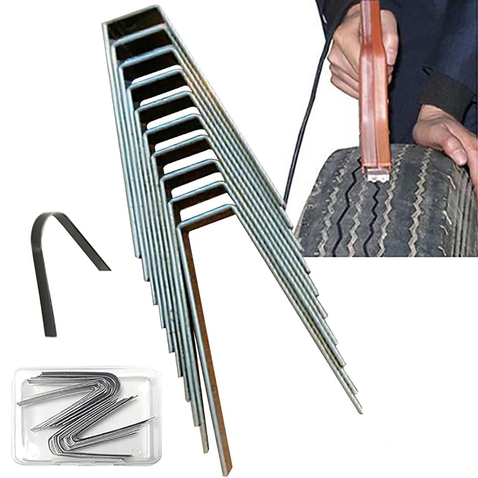 Tire Grooving Blades - 20 Pcs V U Shape Heated Rubber Carving Blades for Tire Grooving Machines