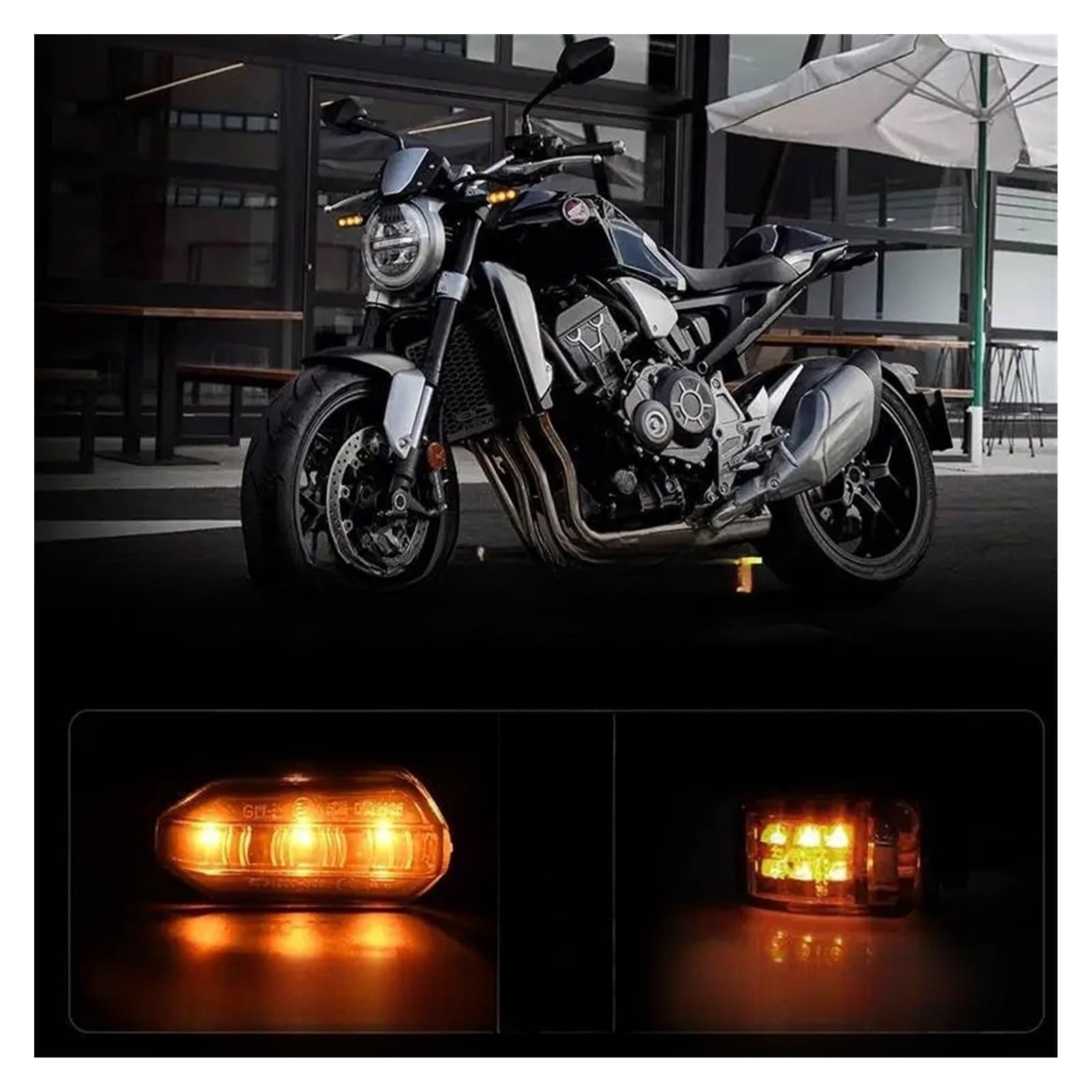 Indicador señal Giro Intermitentes LED Universales para Motocicleta, 12V, 8mm, Luces para para, Luz De Señal para
