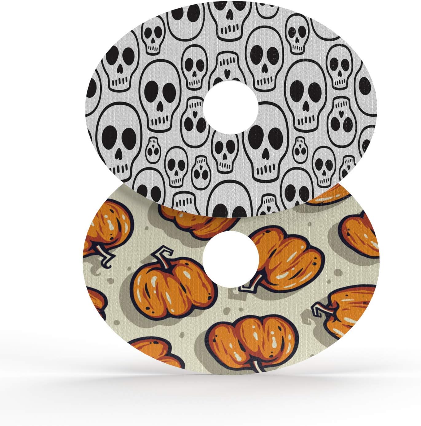 GrifGrips Adhesive Patches : Oval Shapes - Extreme Formula - 20 Pack - CGM Patches - Securement Tape Pre-Cut for Guardian, Libre, Enlite and More - Made in The USA (Extreme Halloween)