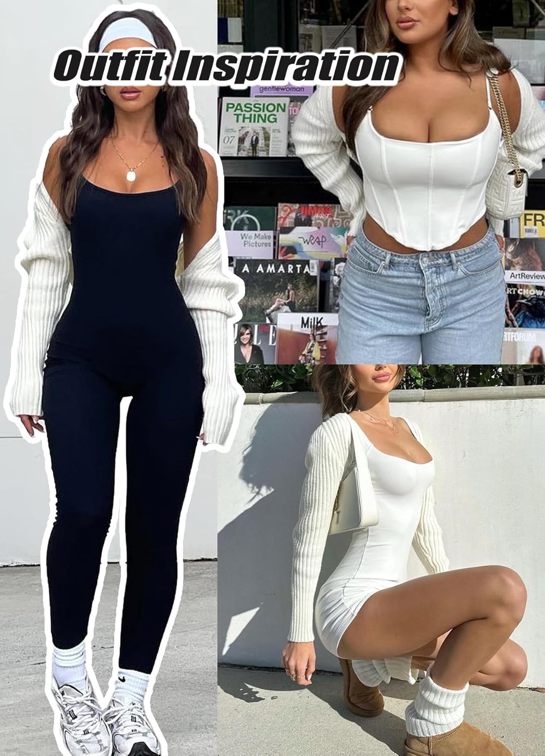 Navneet Women Knit Bolero Shoulder Shrug Sweater Long Sleeve Open Cropped Cardigan - Image 6