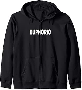 『depound 』mood graphic sweatshirt Amazon.com: EUPHORIC Mood Emotion Bold White Text Apparel
