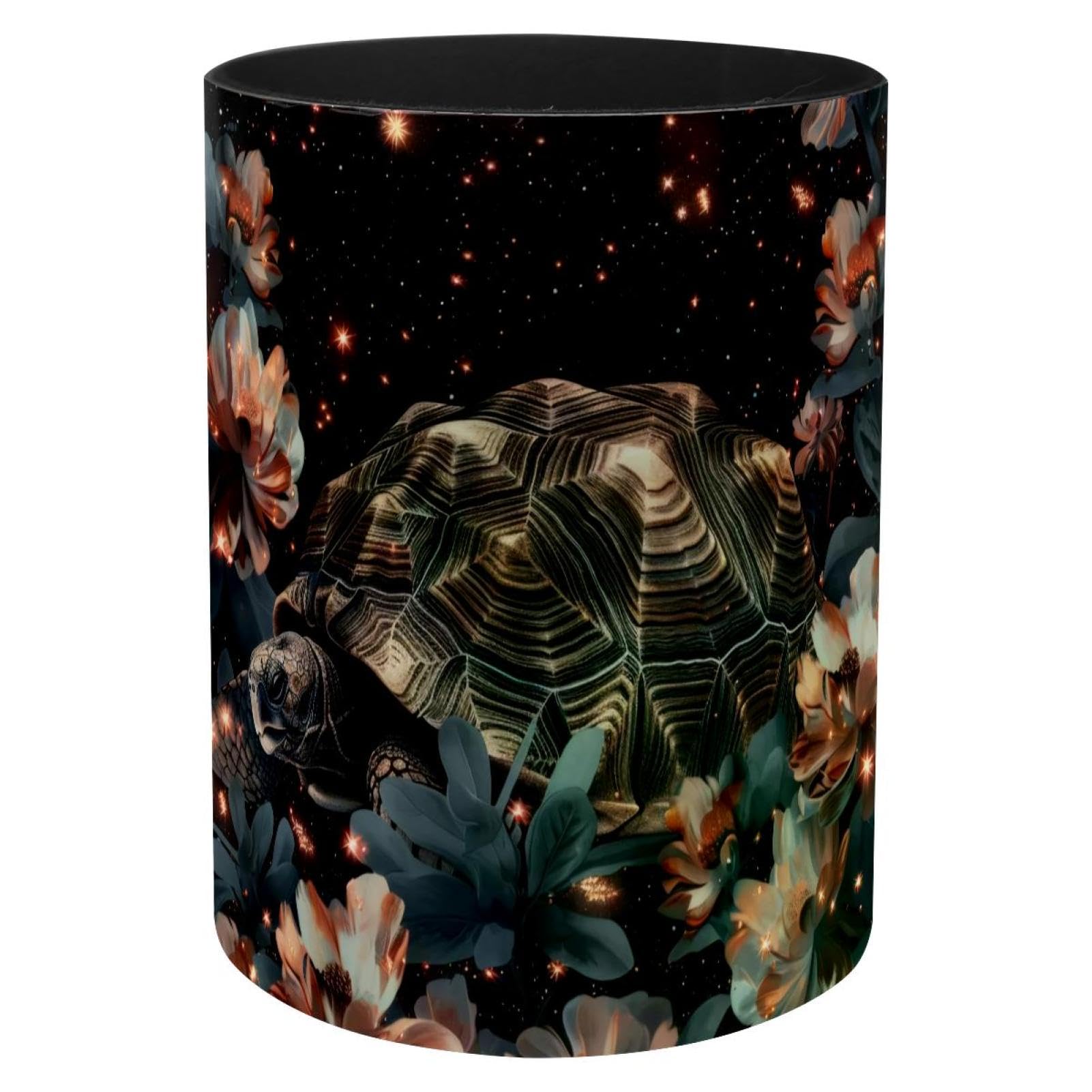 Pot à crayons pour l'école et la maison porte-stylo en métal décor tortue