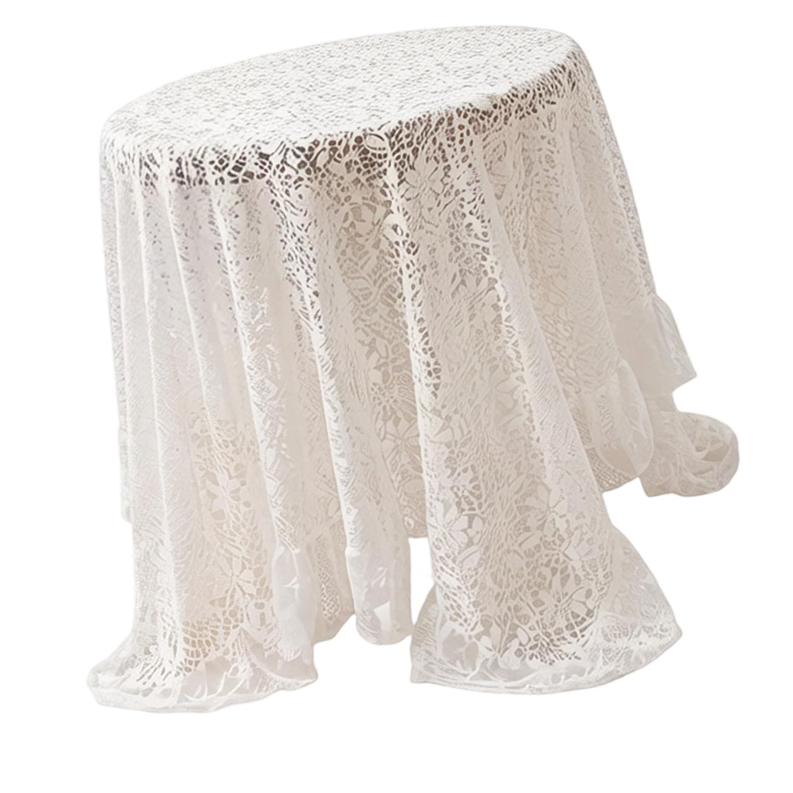 NEWFT Decorative Lace Table Runner for Party Bridals Shower Event Styling Photo Background Tablecloth