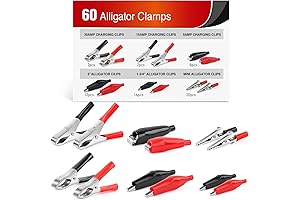 Nilight 60-Piece Electrical Alligator Clamp Assortment