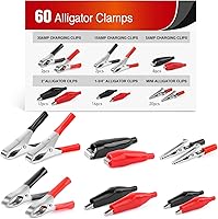 Vista 1 de Nilight - 50052R 60pcs Metal Alligator Clip Clamp Surtido de Cable de Prueba Eléctrica Abrazadera de Batería Conector de cocodrilo Conector Surtido