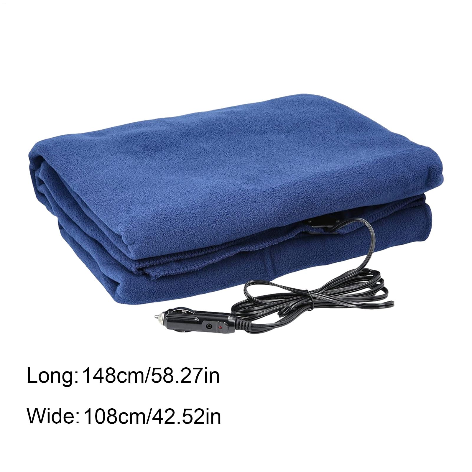 Coperta Elettrica Per Auto 3 Livelli di Spegnimento Automatico per Coperte | 12V Coperta Elettrica Riscaldante per Veicoli Per Campeggio Viaggi Stradali Famiglia Donne Adulti Anziani