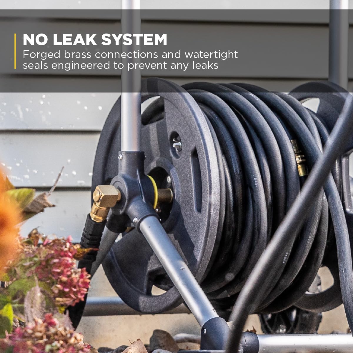 Gorilla 200’ Aluminum Zero-Rust Upright Hose Reel