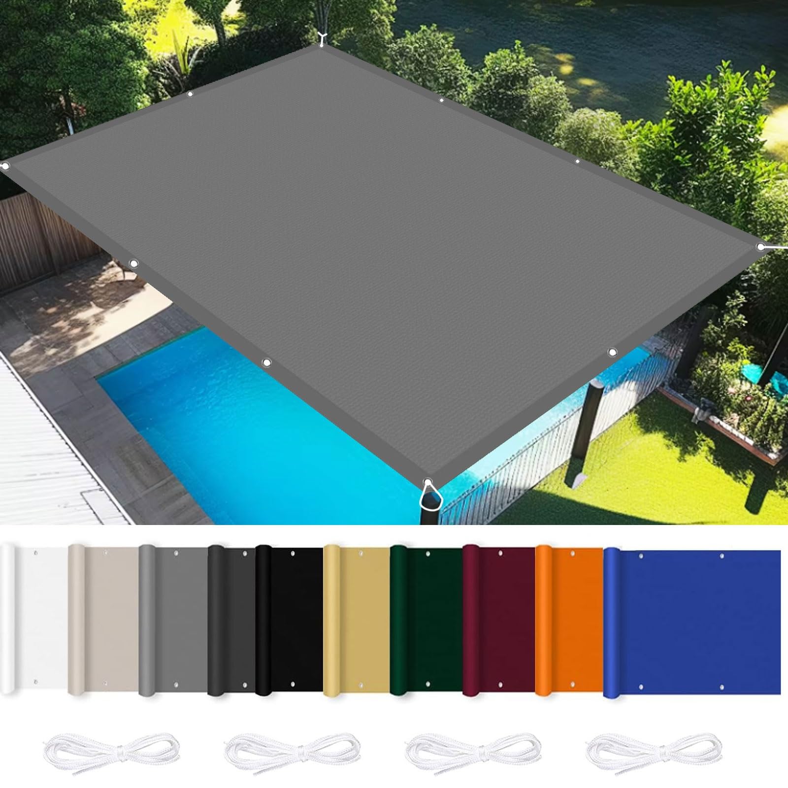 Voile d'ombrage protection UV pour protéger les enfants du soleil dans le jardin
