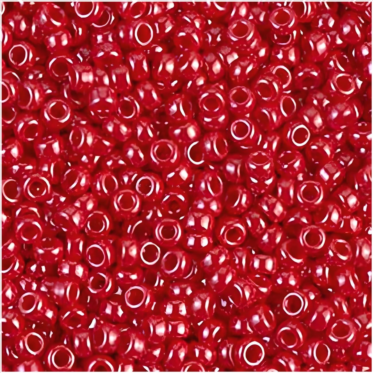 Rond japonais Creative-Beads Rocailles Perles en Verre de Miyuki 11/0 24 Grammes, Red Opaque Luster