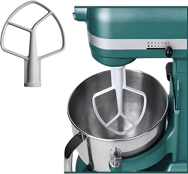 Replacement K5AB Coated Flat Beater, Compatible with KitchenAid 4.8L5Qt. Bowl-Lift Stand Mixers W10807813. K5AB
