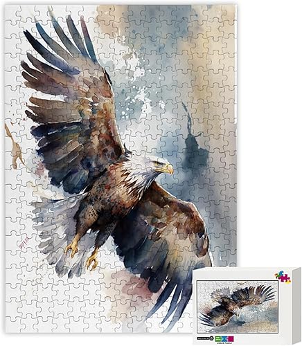 Miniatura 2 de Rompecabezas de animales de 1000 piezas, rompecabezas de águila para adultos, 20 x 28.8 pulgadas, rompecabezas único, difícil y desafío,