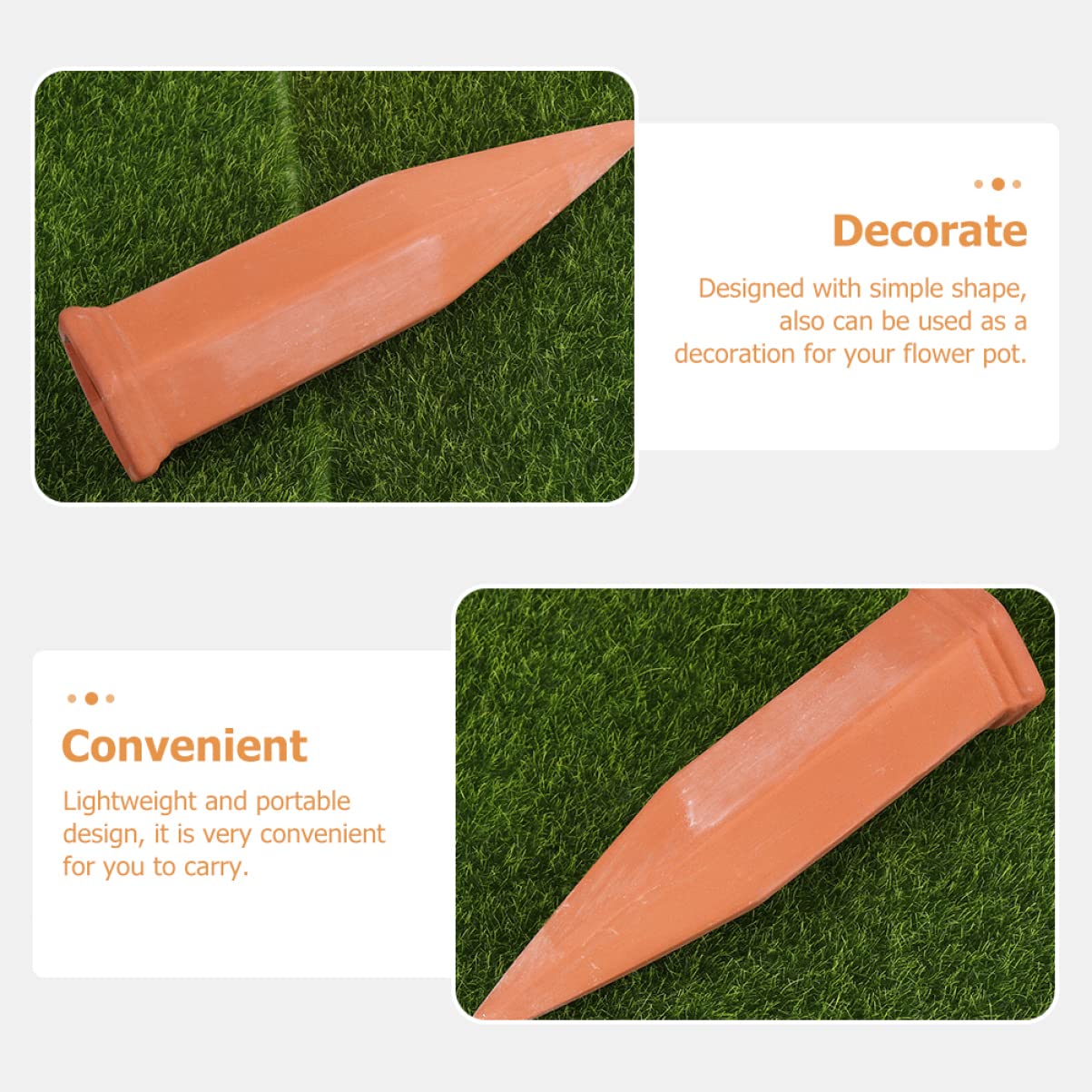 Ceramic Automatic Watering Device Plant Self Watering Spikes Flower Tool Automatic Flower Tool Set (8 Pieces)