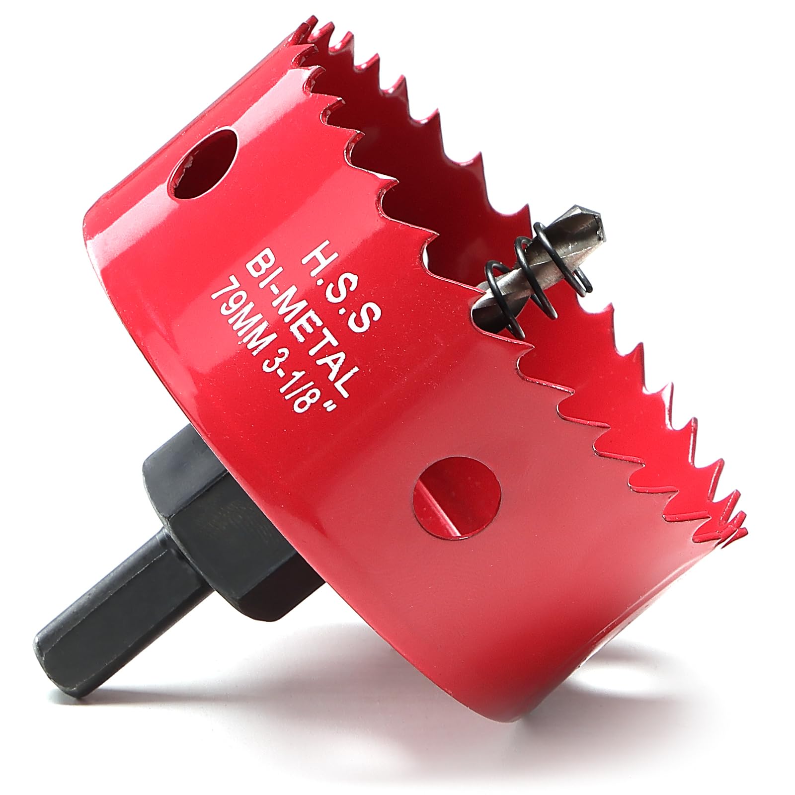 79mm Hole Saw, Bi-Metal Hole Cutter for Wood, Hole Saw Drill Bit with 35mm Cutting Depth, HSS Drill Hole Cutter for Cutting Plastic, Drywall and Fiberglass — image 1