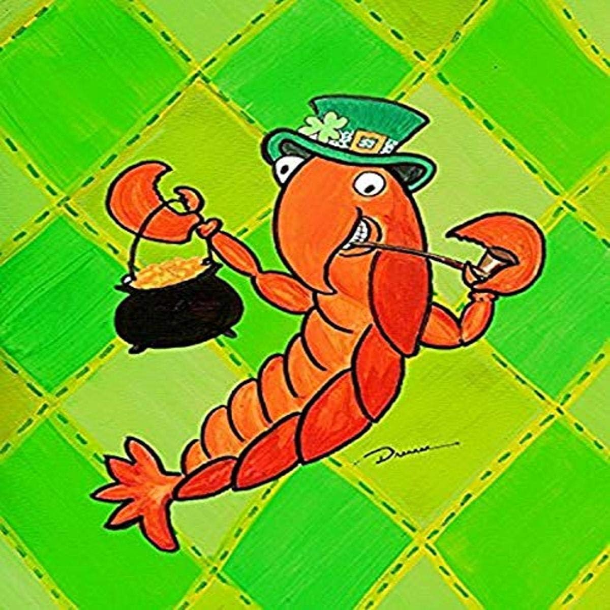 Caroline's Treasures LD6163CHF Crawfish Summer Flag Canvas, Large, Multicolor