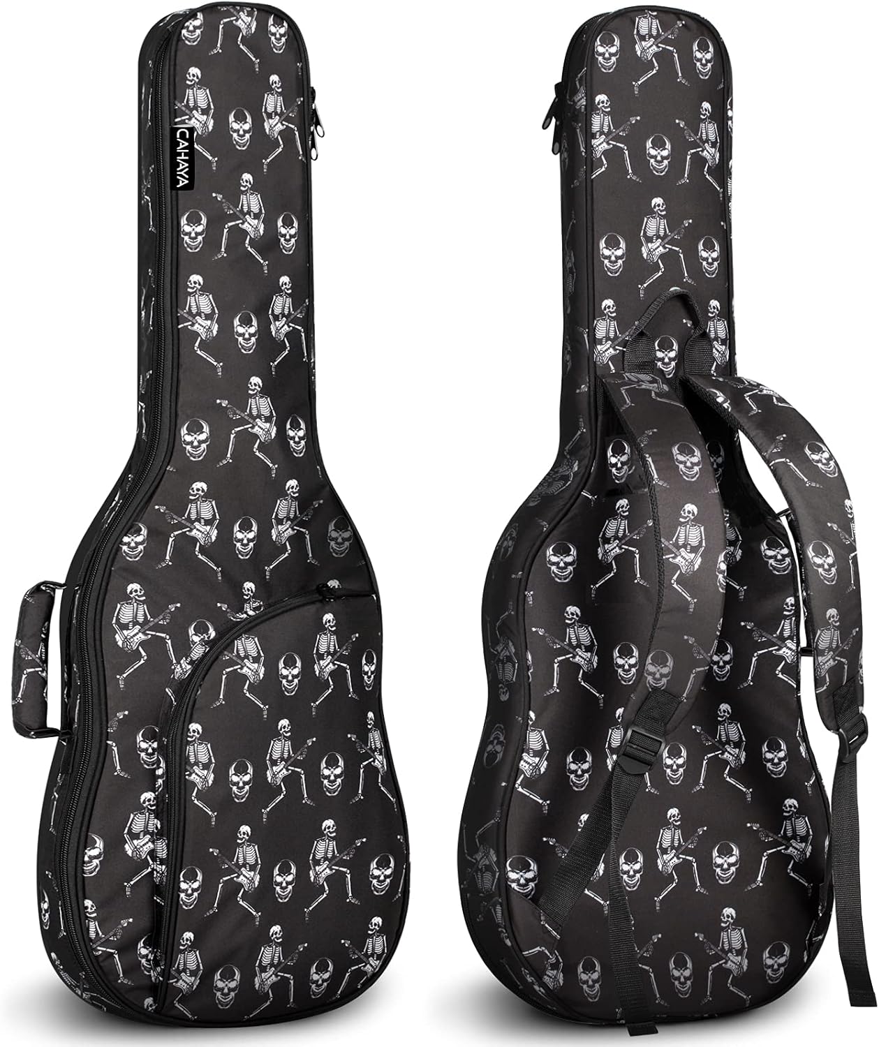 CAHAYA Electric Guitar Bag with Skull Pattern Gig Bag 6mm Padding