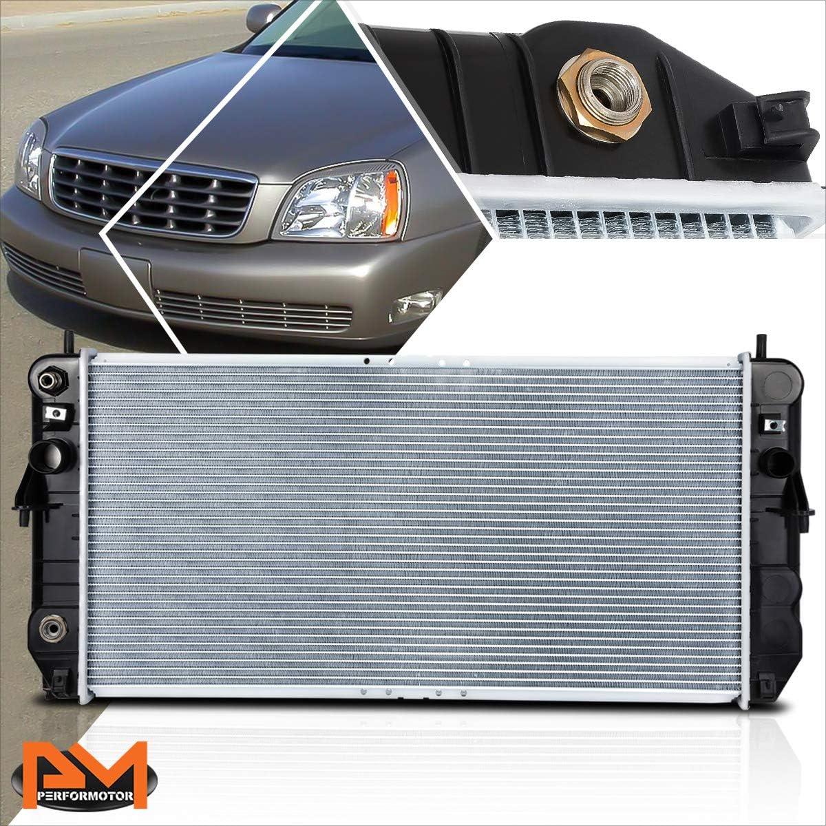 DPI-2491 OE Factory Style Aluminum Core Radiator Compatible with 01-05 Cadillac Deville 4.6 AT