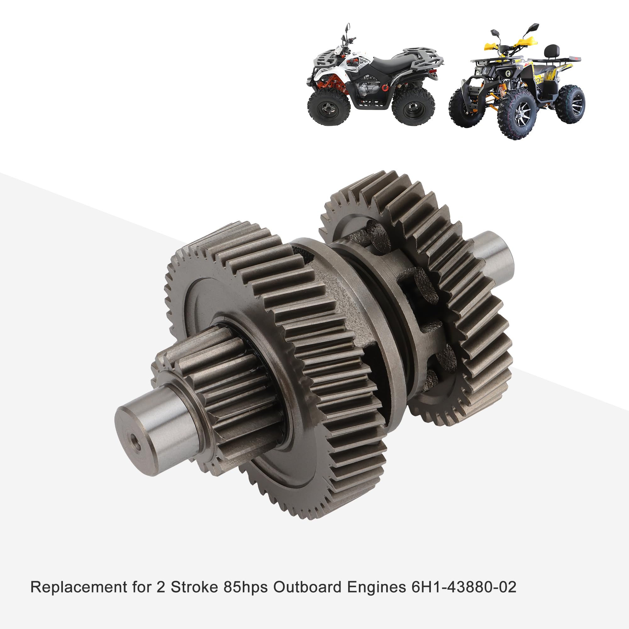 GOOFIT Engranaje de Transmisión del Motor 17T, Eje de Engranaje Intermedio Secundario de la Caja Externa Reemplazo para Gy6 ATV 200 200cc AU200 LX200M CVT LC162FMK E 200 ATV Go Kart