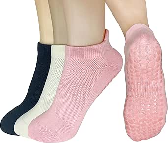 Pilates Socks For Women, Non Slip Yoga Five Toe Grippy Socks For
