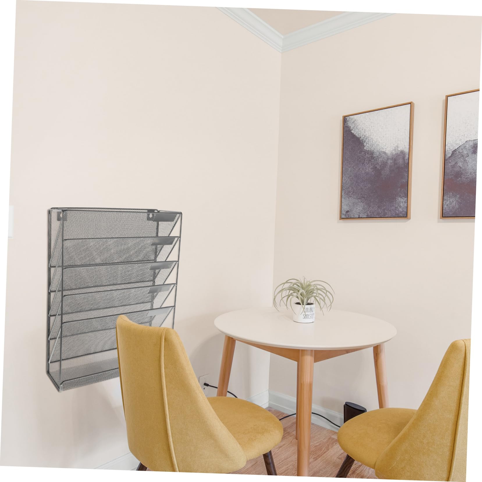 WOFASHPURET 5-layer Wall-mounted File Rack File Holder Wall Mounted Storage Racks Shelving